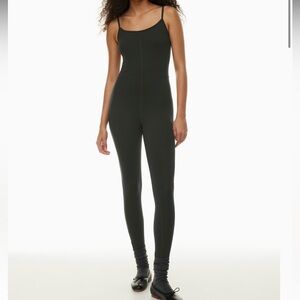 Jumpsuit adjustable straps flattering line detail